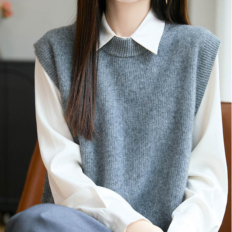 Embroidery Thread Yarn - New Pullover Vest 100% Merino Wool