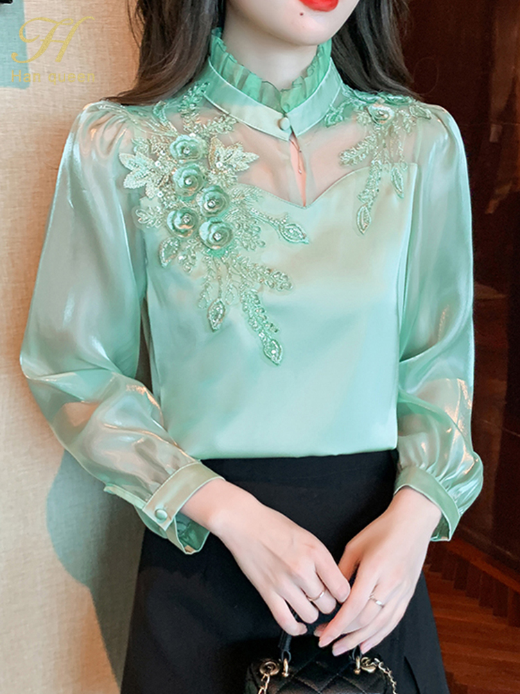 Embroidery H&M - H Han Queen Elegant Summe Autumn