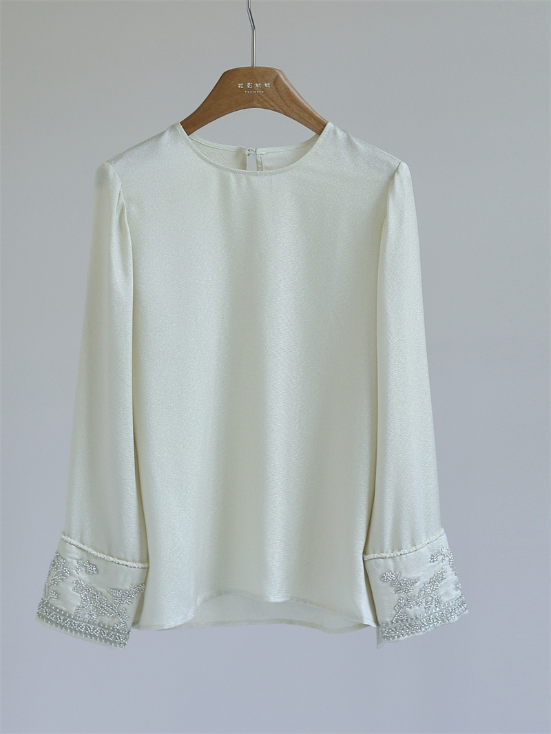 Embroidery Gold - New Chinese Style Silk Shirt Women's