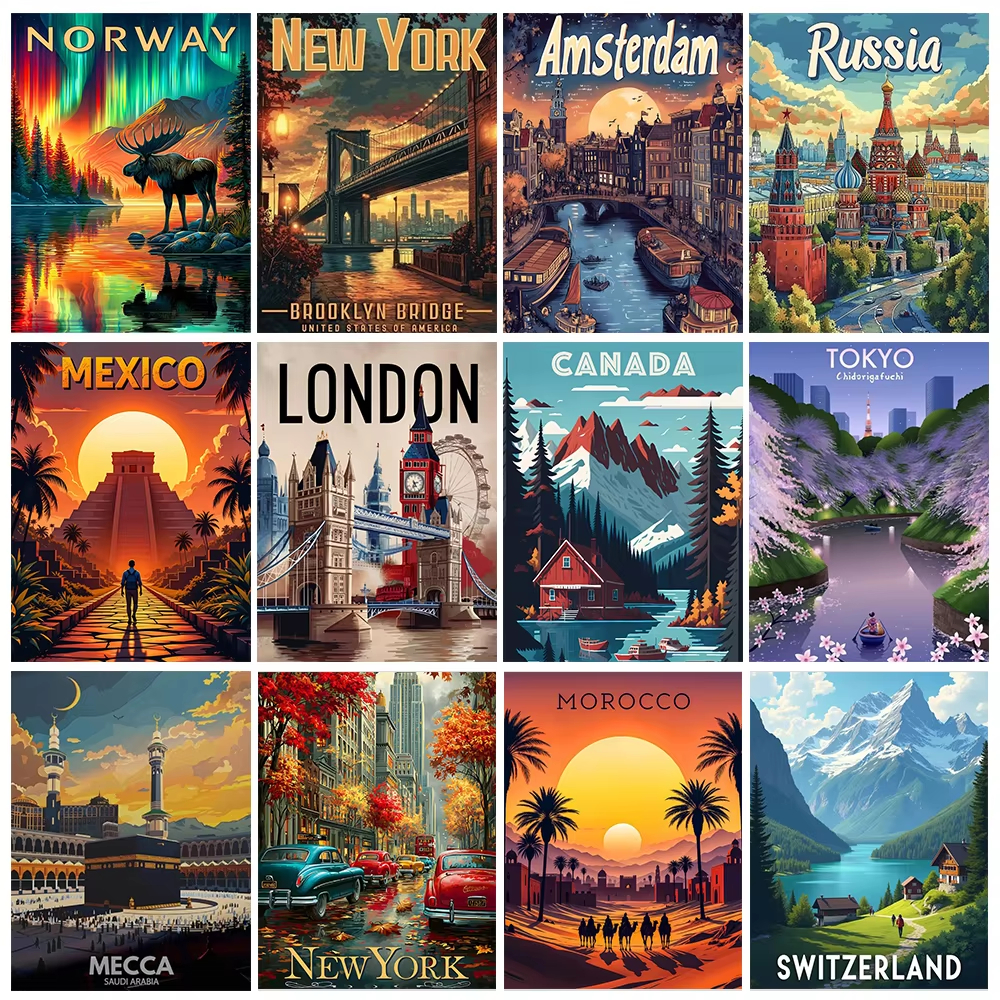 Embroidery World - World Famous Scenery 5D Diamond Painting
