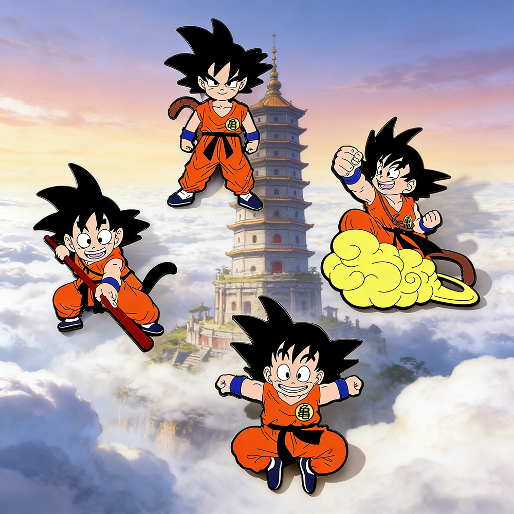 Embroidery Tulle - 4 Pcs Son Goku Dragon Ball