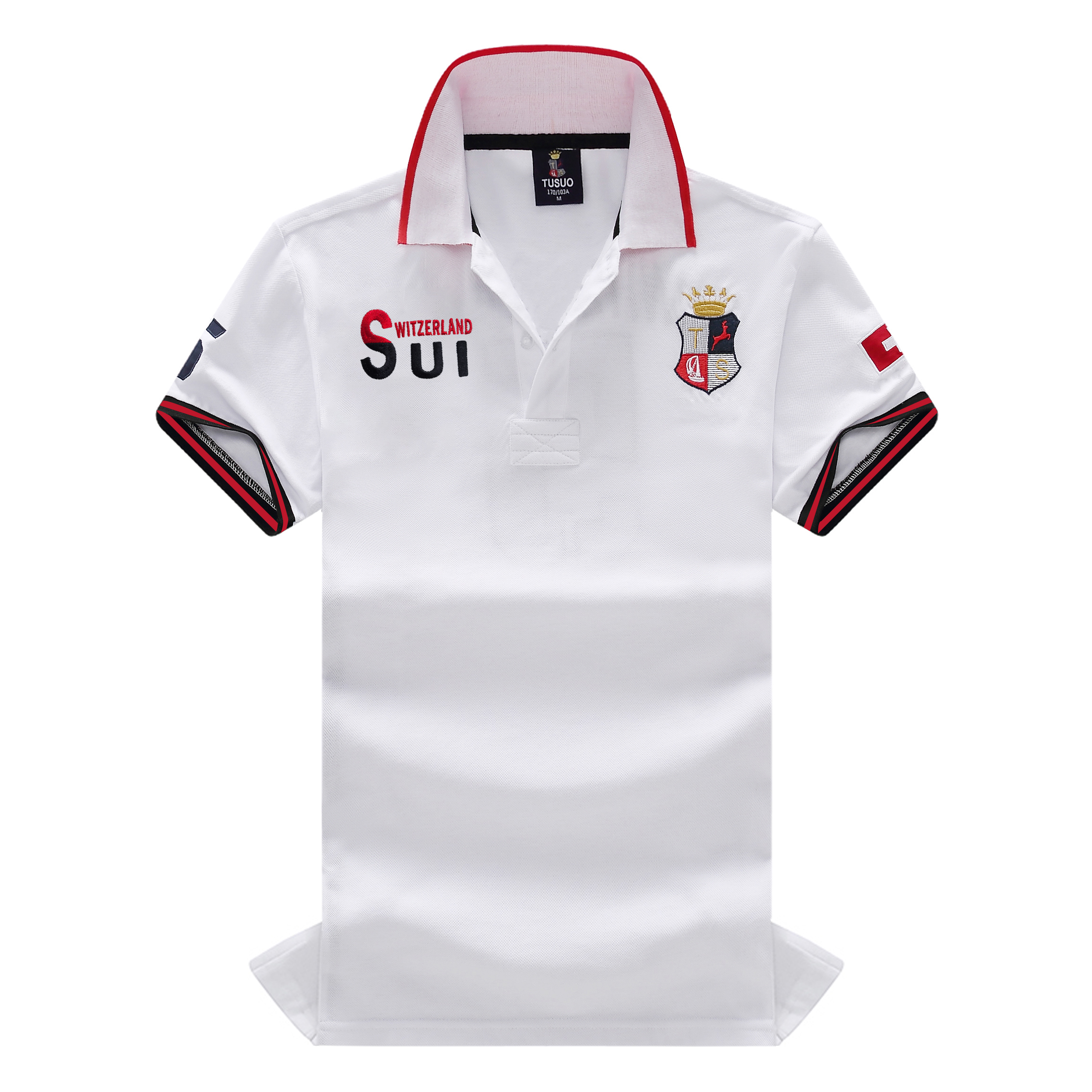 Men's Polo Shirt Classic Switz – обзор и цена Embroidery Cotton Shirt