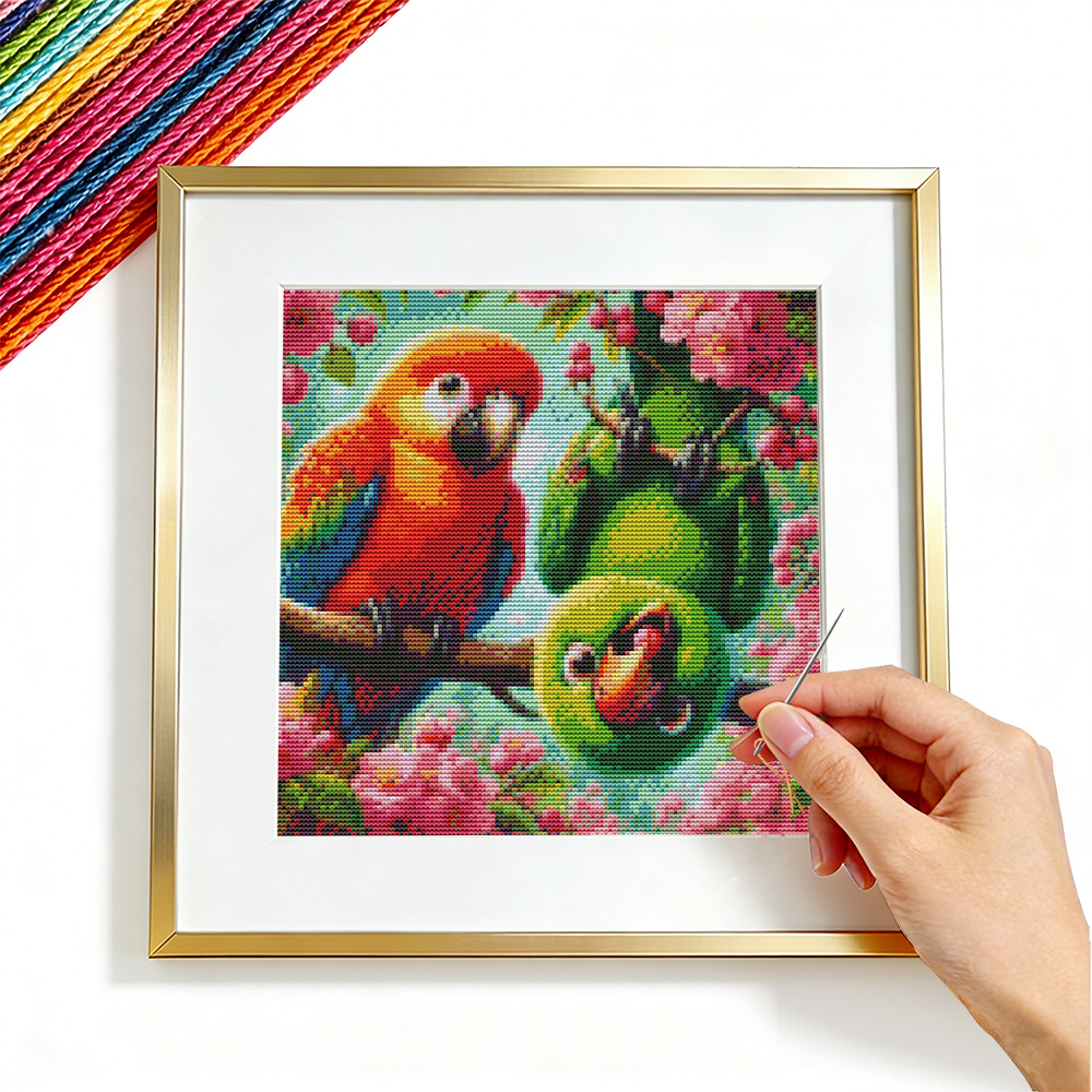 Cross Stitch Patterns Parrot A – обзор и цена Embroidery Guide Paper