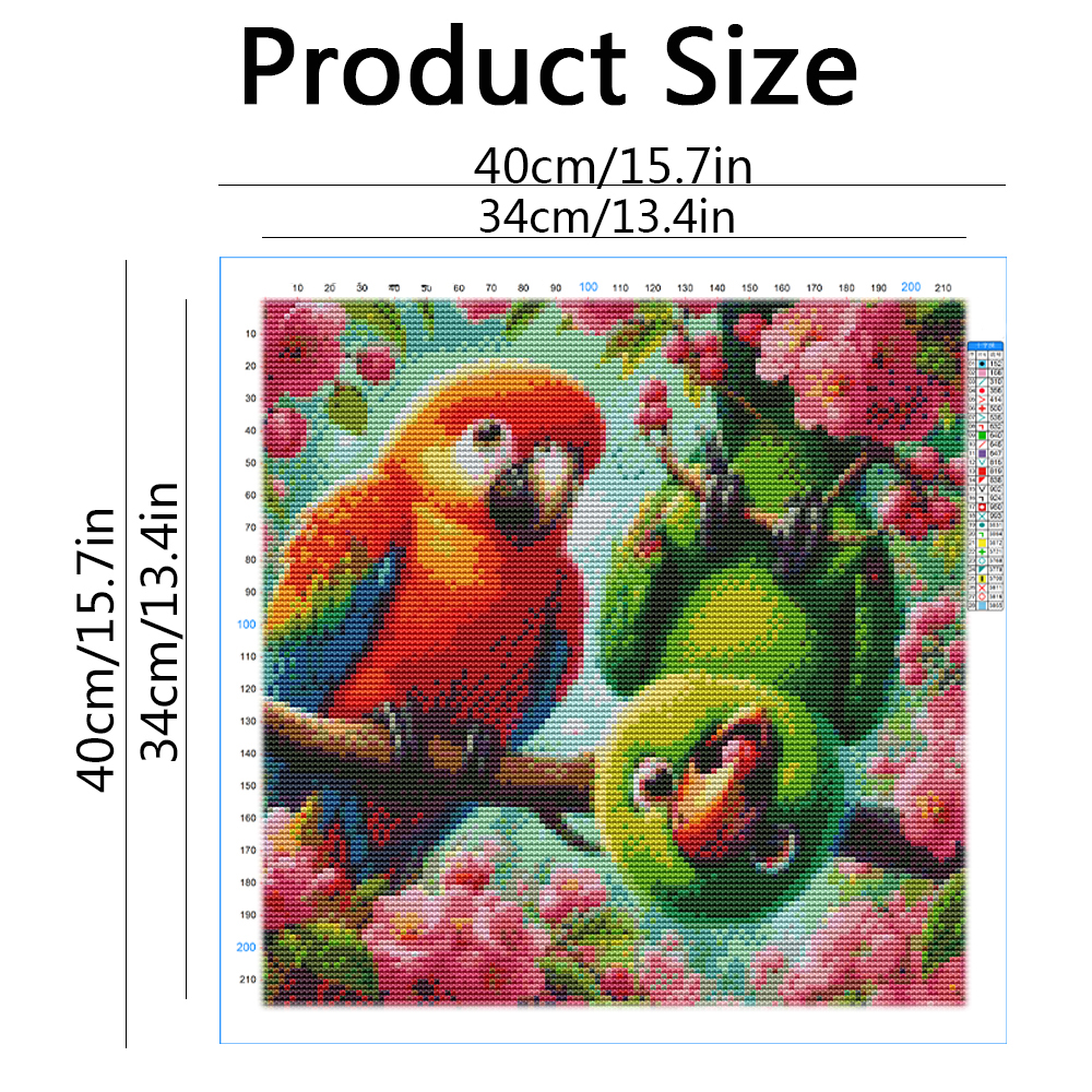 Cross Stitch Patterns Parrot A – обзор и цена Embroidery Guide Paper