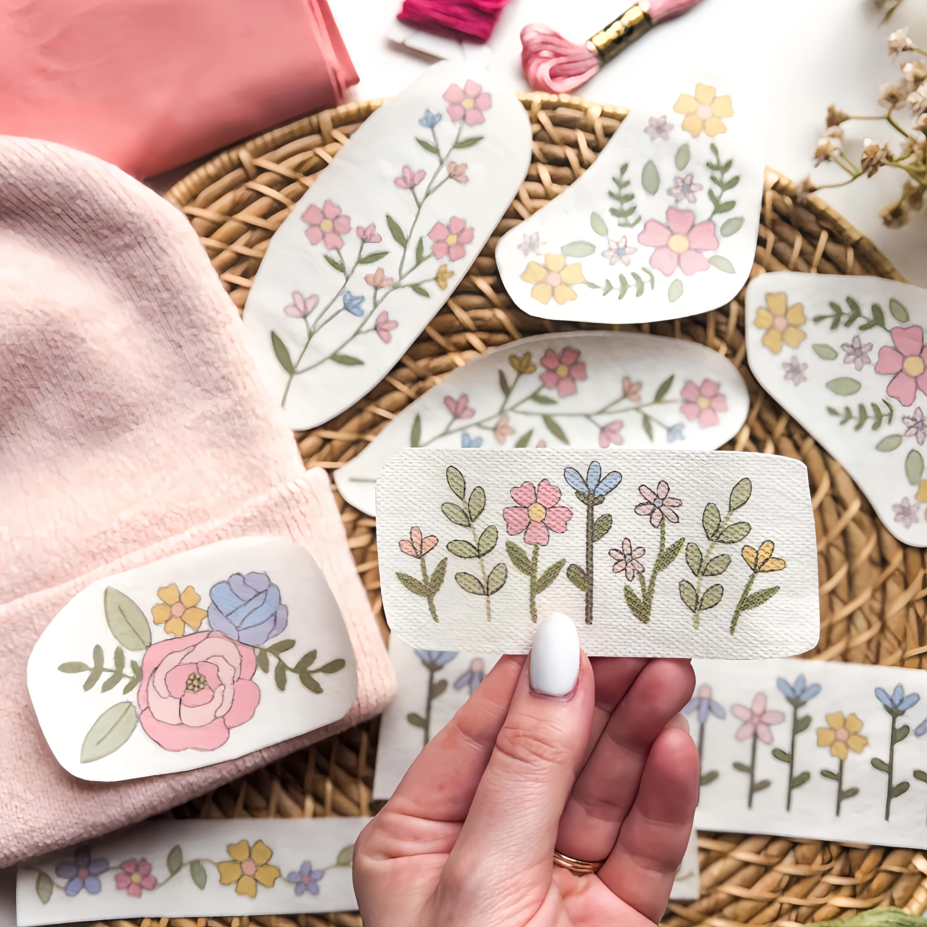 1 Set of 8pcs Colorful Graphic – обзор и цена Embroidery Meaning