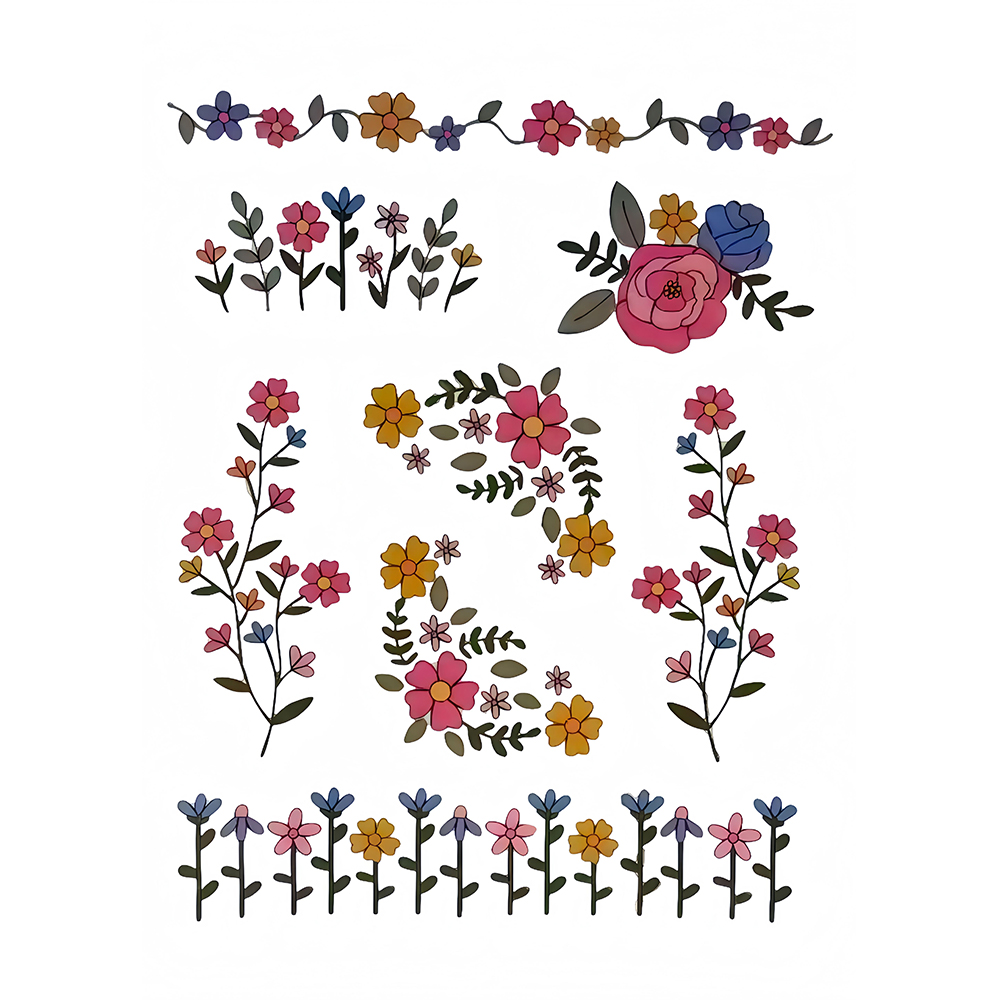 1 Set of 8pcs Colorful Graphic – обзор и цена Embroidery Meaning