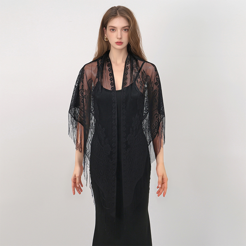 New Embroidery Lace Scarf Shaw – обзор и цена Embroidery Veil