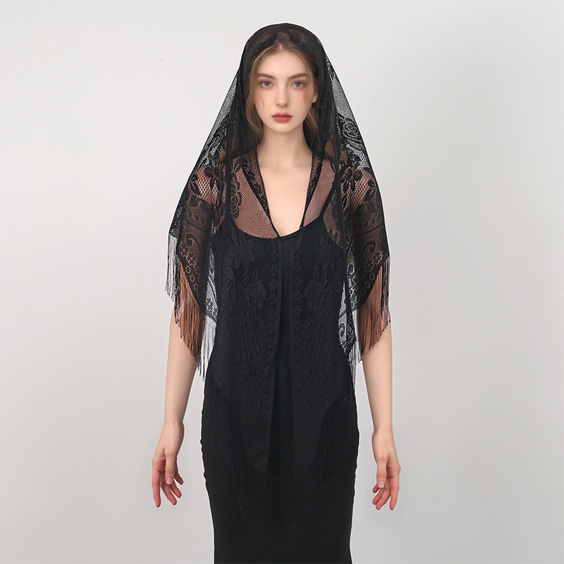 New Embroidery Lace Scarf Shaw – обзор и цена Embroidery Veil