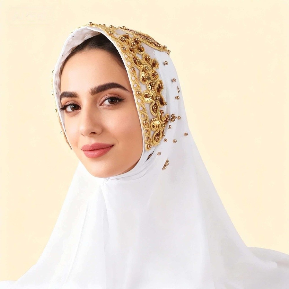 170×70cm Chiffon Hijab Scarf S – обзор и цена Embroidery Gold