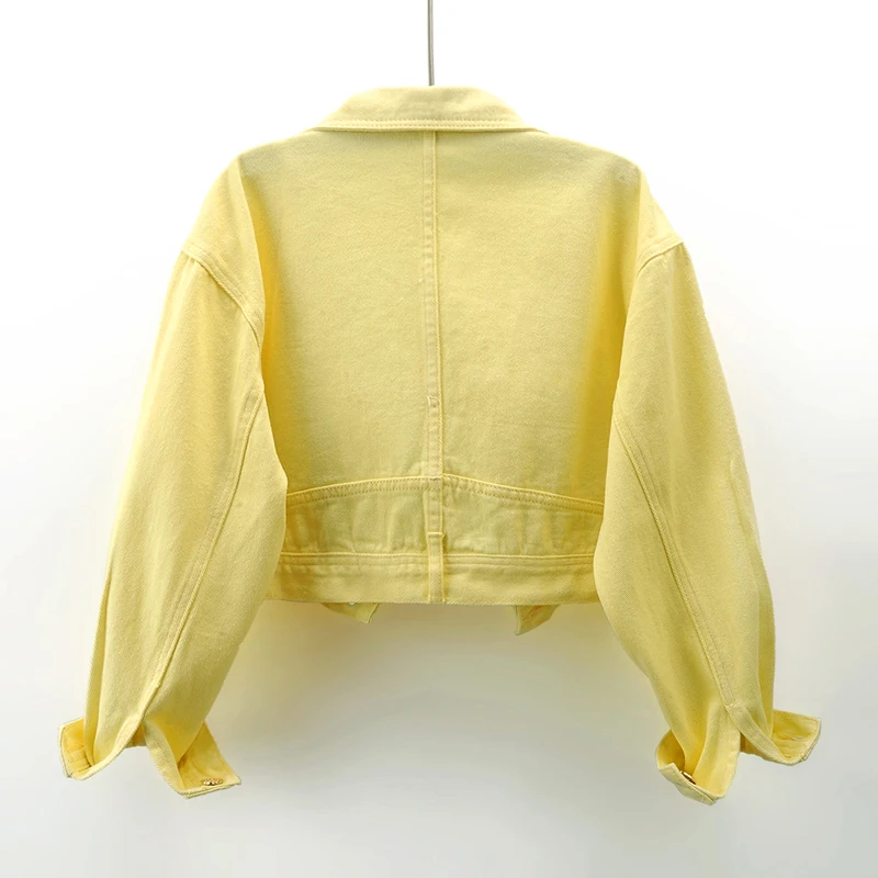 Fashion Yellow Denim Jacket Wo – обзор и цена Embroidery Yellow