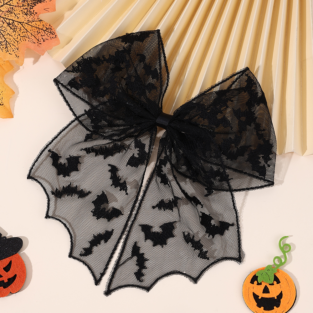 Halloween Bat Bow Hair Clips B – обзор и цена Embroidery Veil