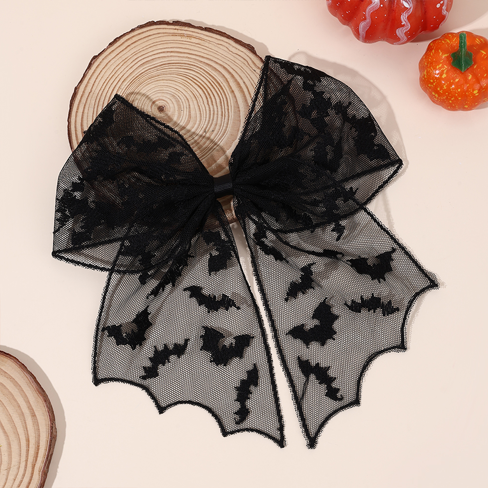 Halloween Bat Bow Hair Clips B – обзор и цена Embroidery Veil
