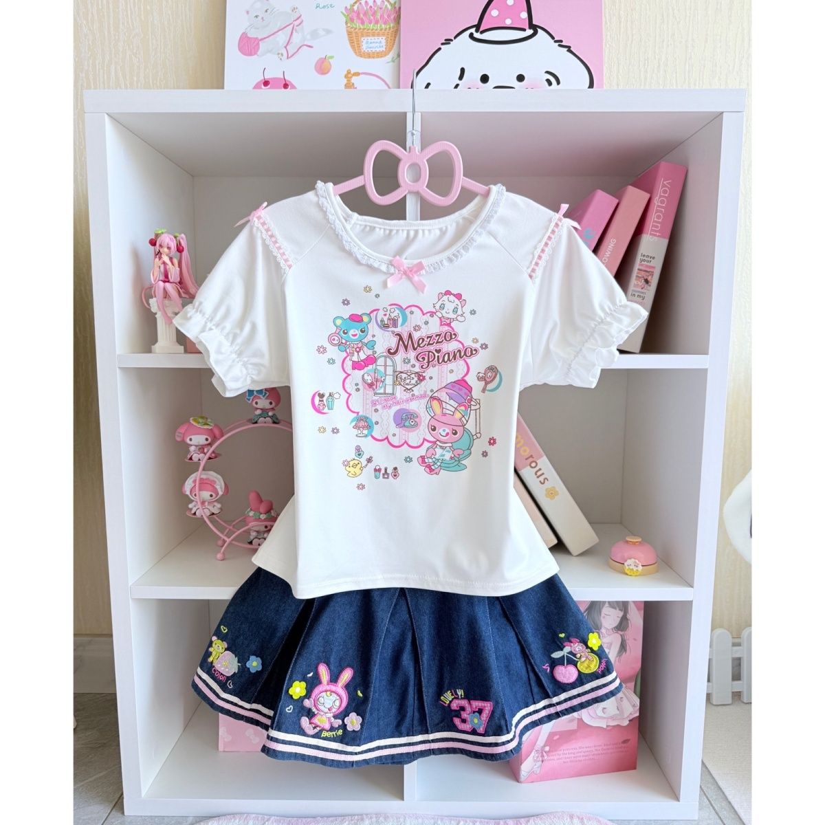 Japanese Sweet Skirt Sets Summ – обзор и цена Embroidery Cotton Shirt