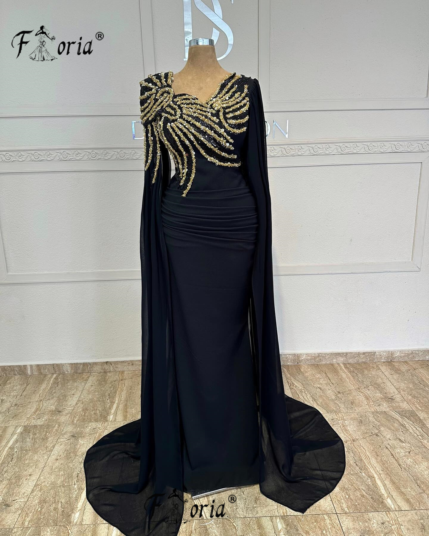 Dubai Woman Black Mermaid Form – обзор и цена Embroidery Gold