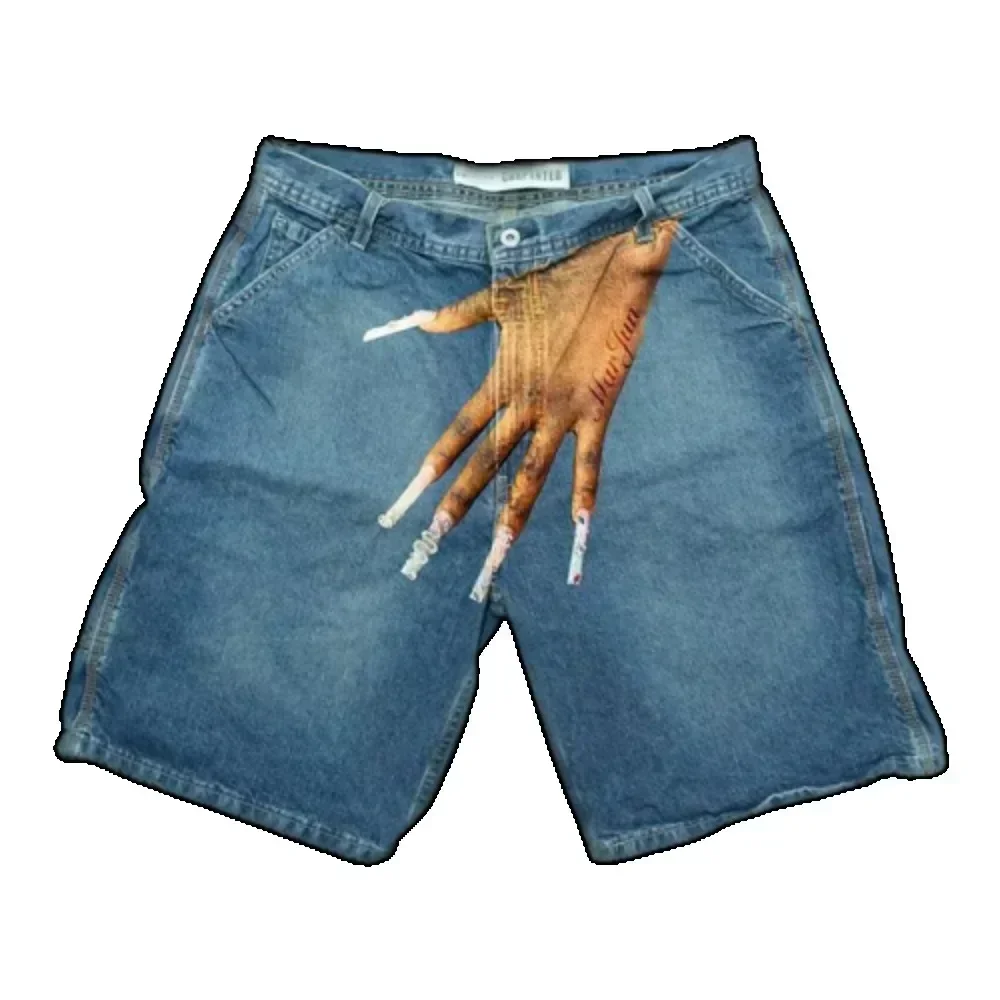 American Y2k Hands Print Short – обзор и цена Embroidery Meaning