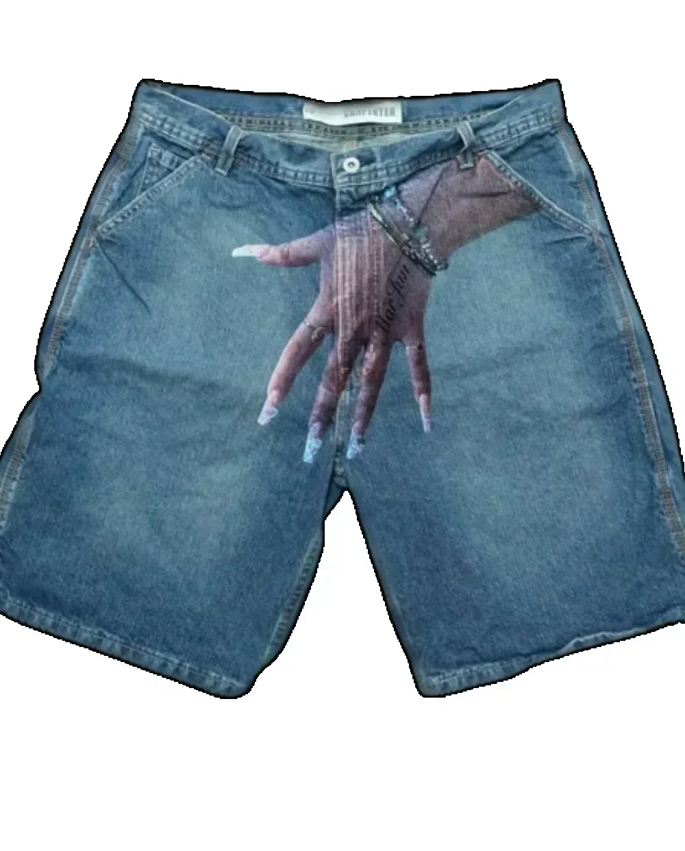 American Y2k Hands Print Short – обзор и цена Embroidery Meaning