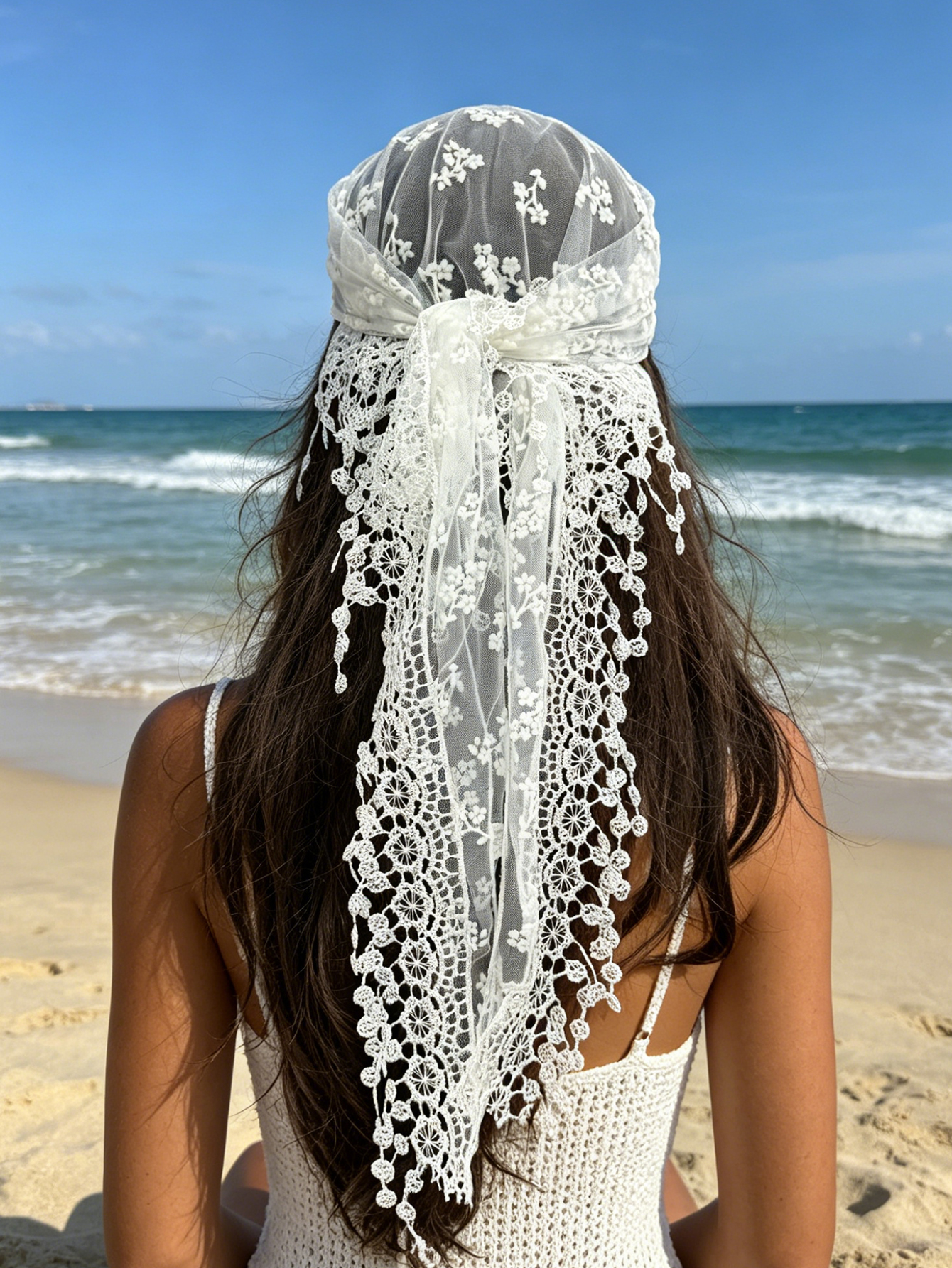 1pc Small Flower Embroidered T – обзор и цена Embroidery Veil