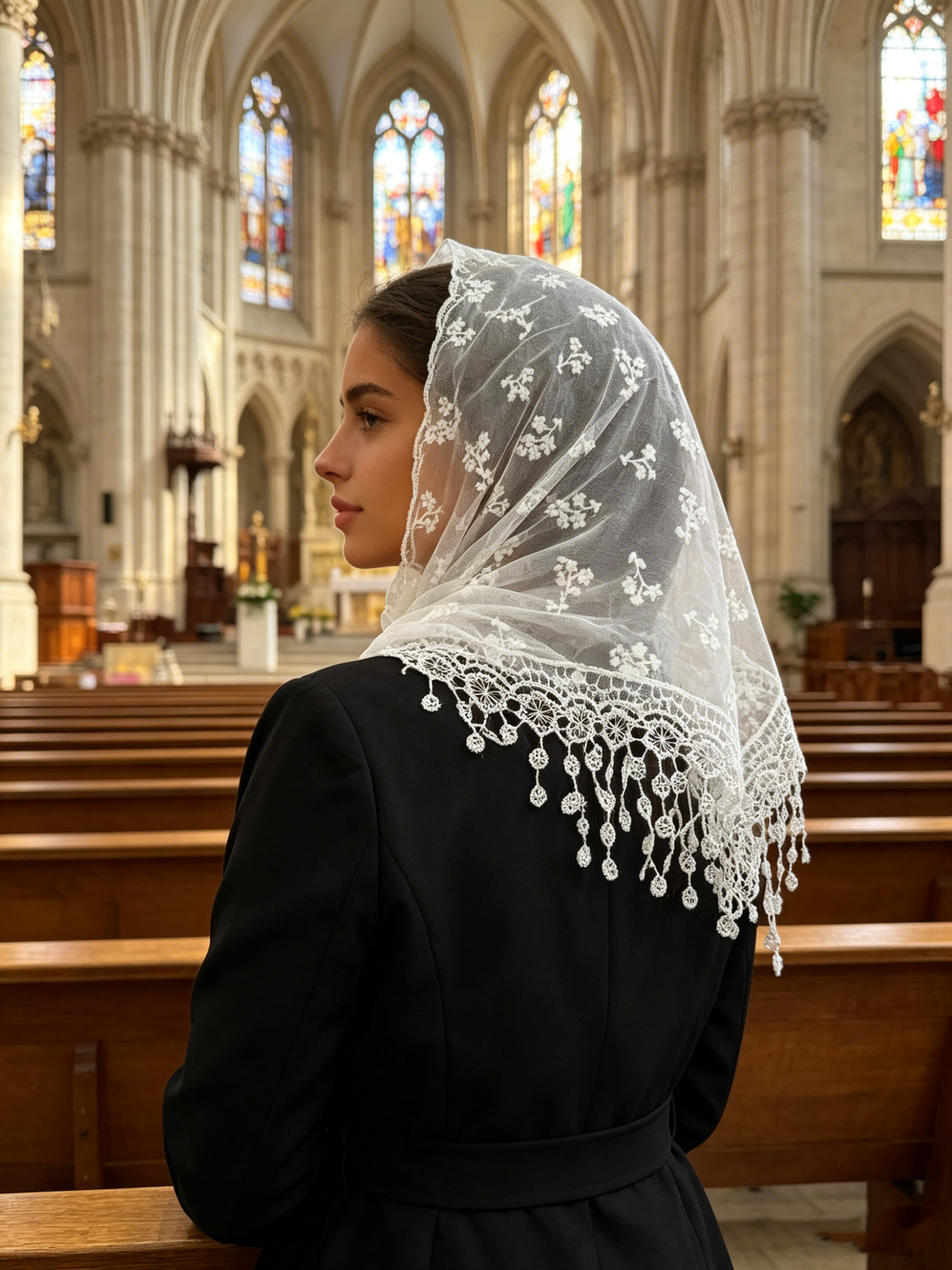 1pc Small Flower Embroidered T – обзор и цена Embroidery Veil