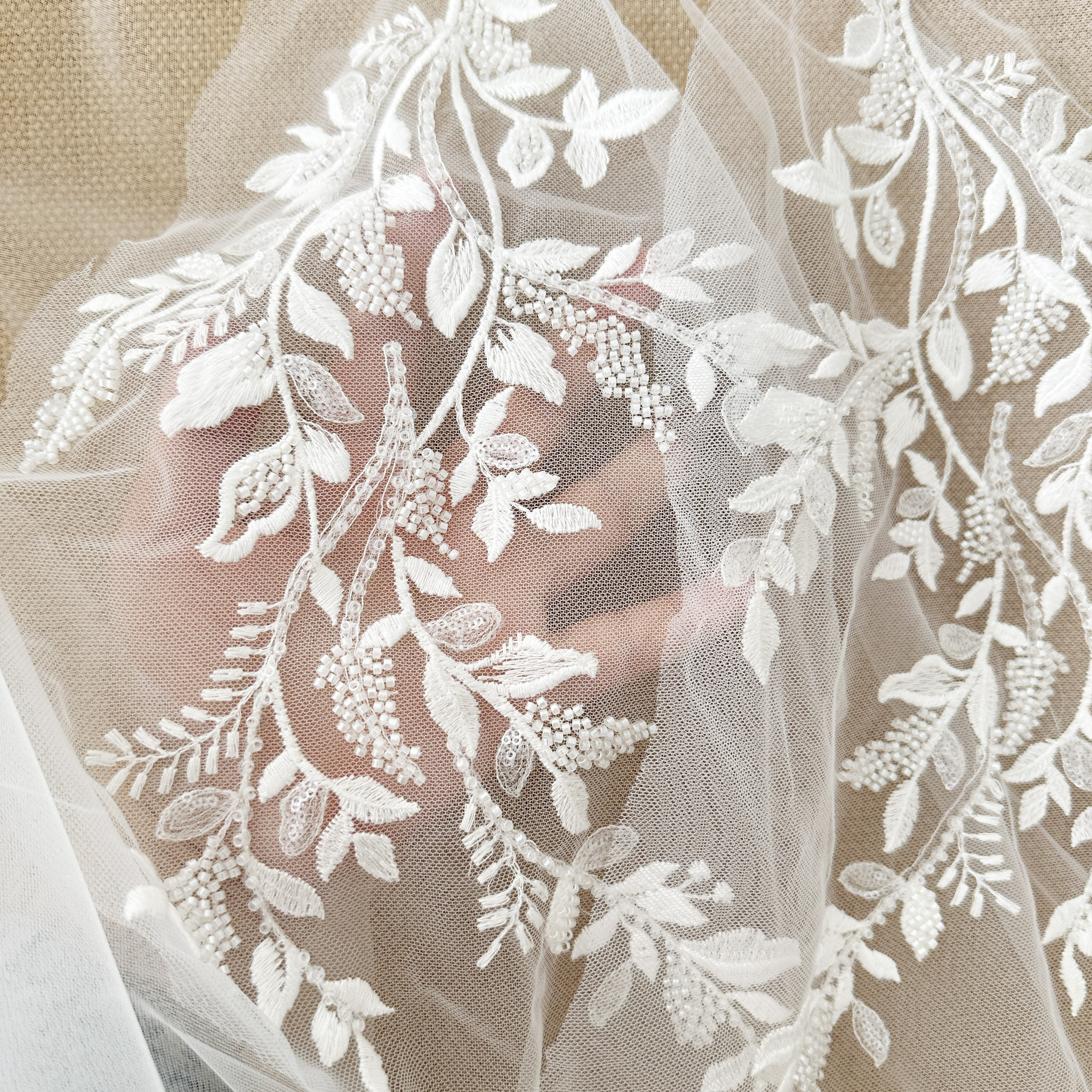 1 Pair 3D Beaded Cotton Floral – обзор и цена Embroidery Veil