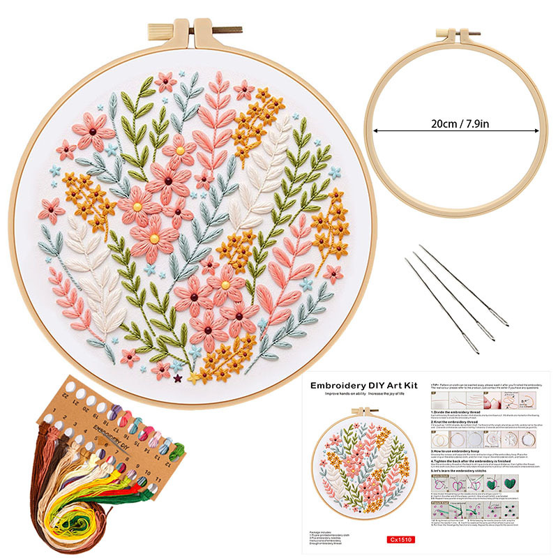 Flower DIY Embroidery Kit for  – обзор и цена Embroidery Guide Paper