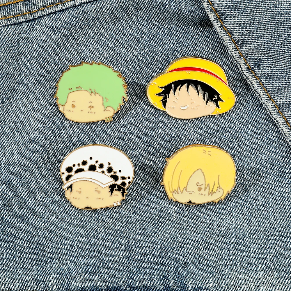 4 Pcs Anime Character Brooch S – обзор и цена Embroidery Tulle