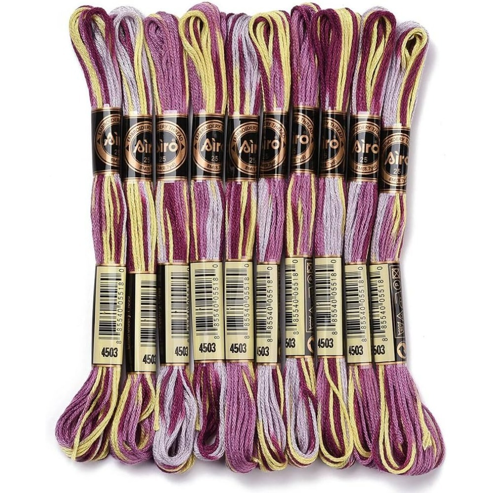 6 Strands Purple Variegated Em – обзор и цена Embroidery Thread