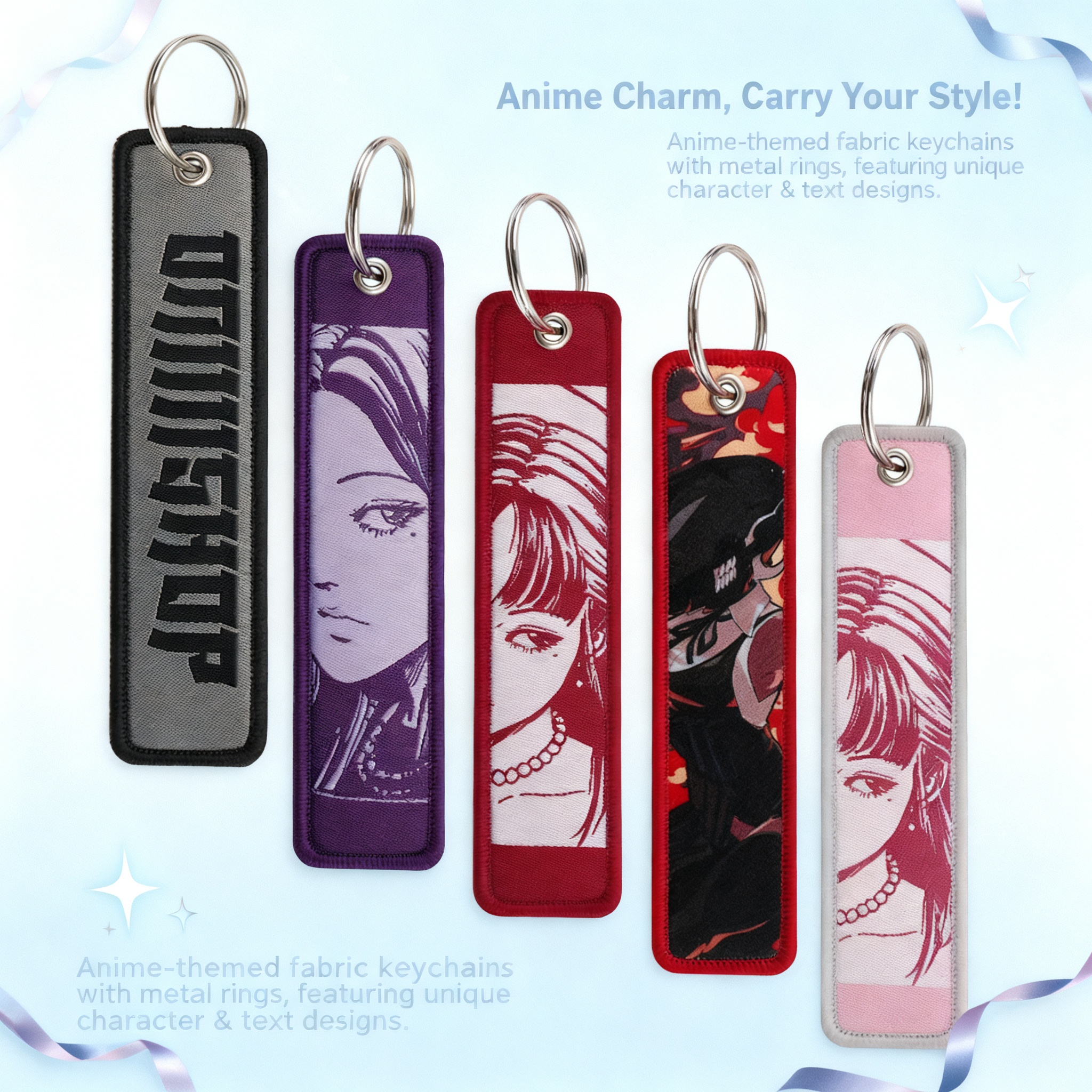 Anime Girls Embroidery Key Fob – обзор и цена Embroidery Bag
