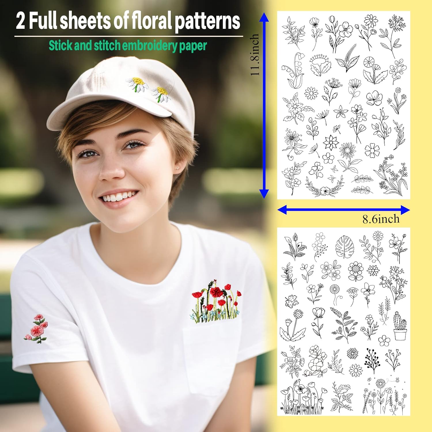 72Pcs Water Soluble Stabilizer – обзор и цена Embroidery Meaning