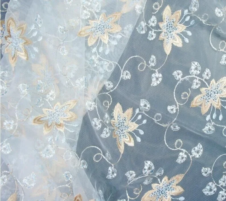 Exquisite flower embroidery La – обзор и цена Embroidery Veil