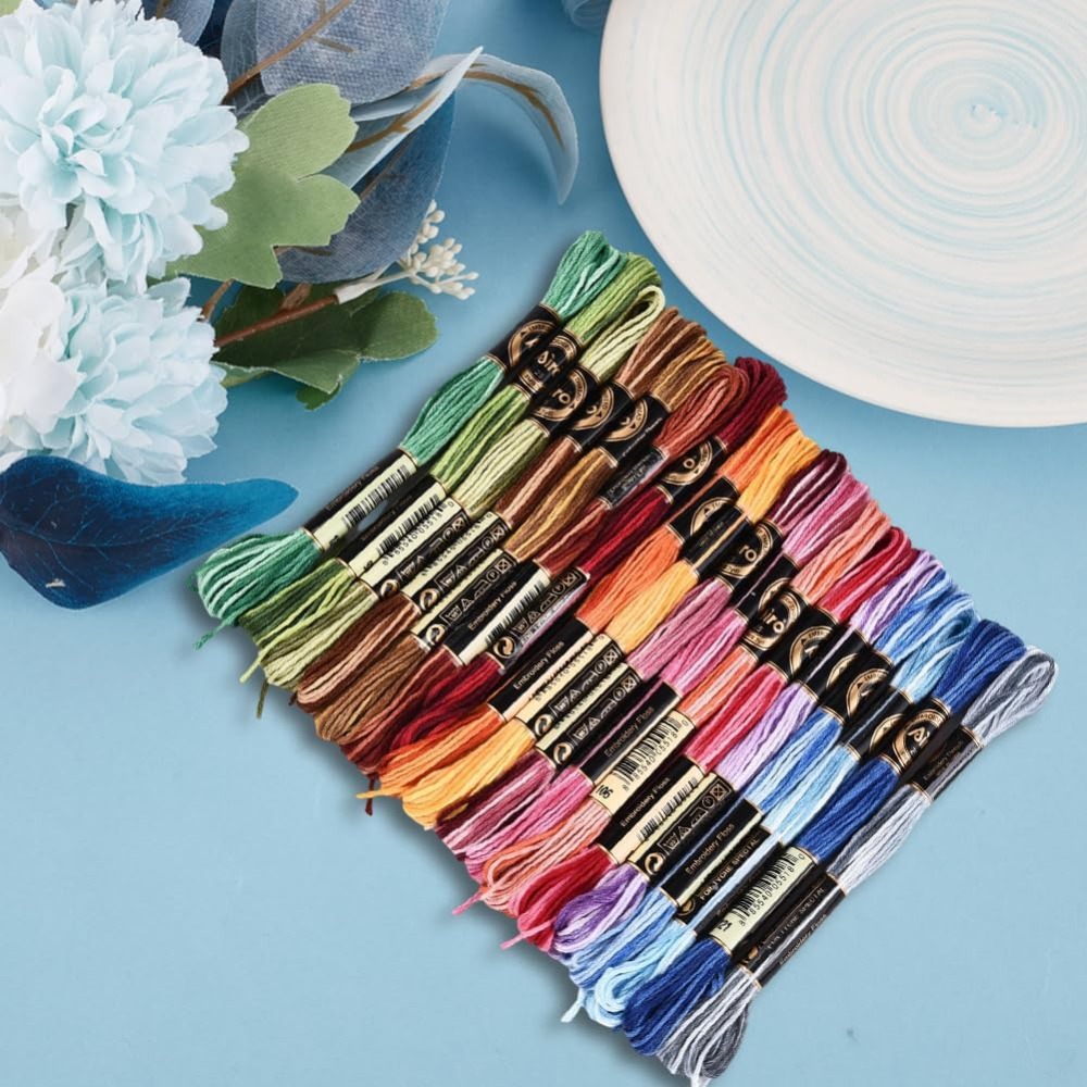 18 Skeins 6 Strands Colorful V – обзор и цена Embroidery Thread Yarn