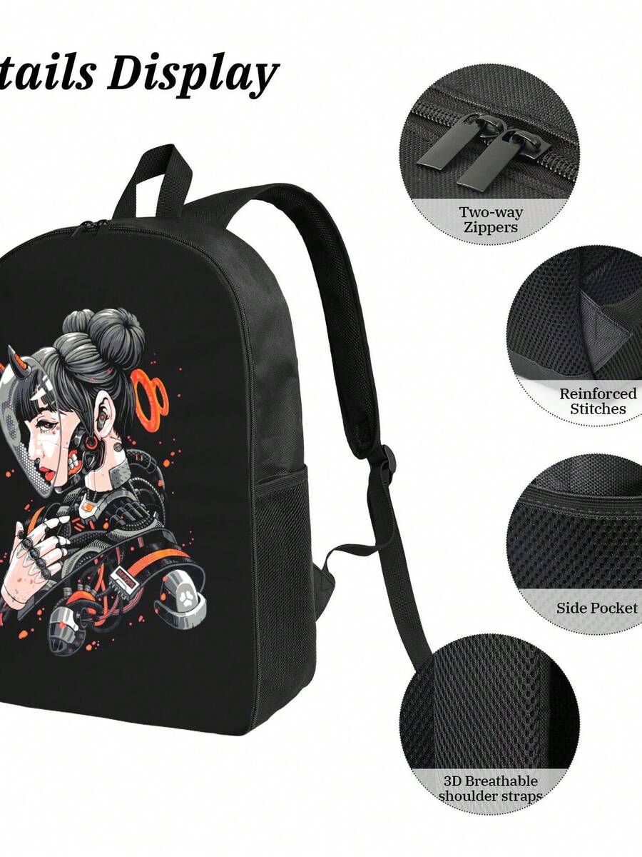 Cyberpunk Cyborg Girl Waterpro – обзор и цена Embroidery Bag