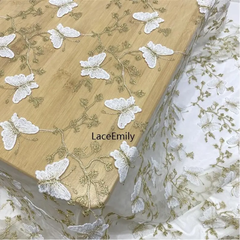 3D Butterfly Lace Fabric Butte – обзор и цена Embroidery Veil
