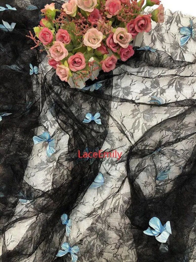 4 Colors 3D butterfly embroide – обзор и цена Embroidery Veil