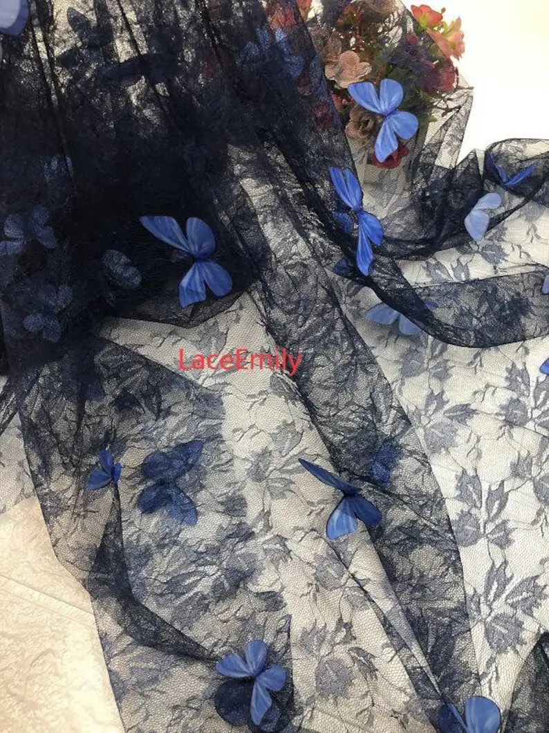 4 Colors 3D butterfly embroide – обзор и цена Embroidery Veil