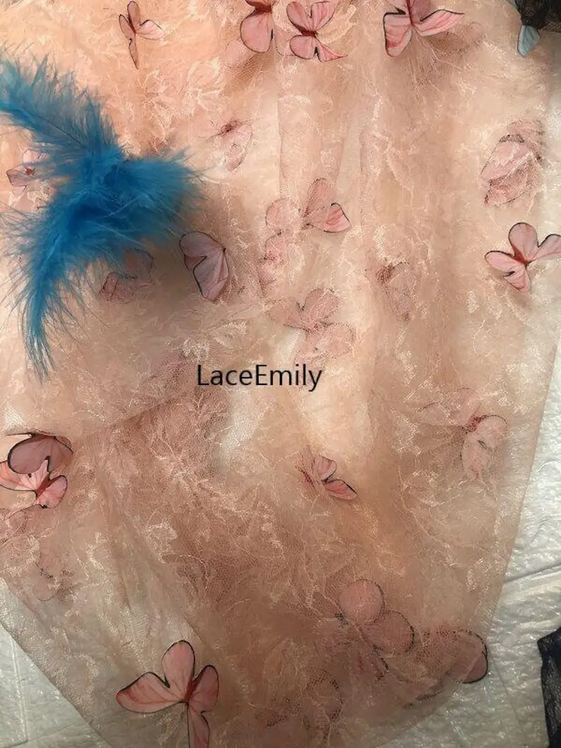 4 Colors 3D butterfly embroide – обзор и цена Embroidery Veil