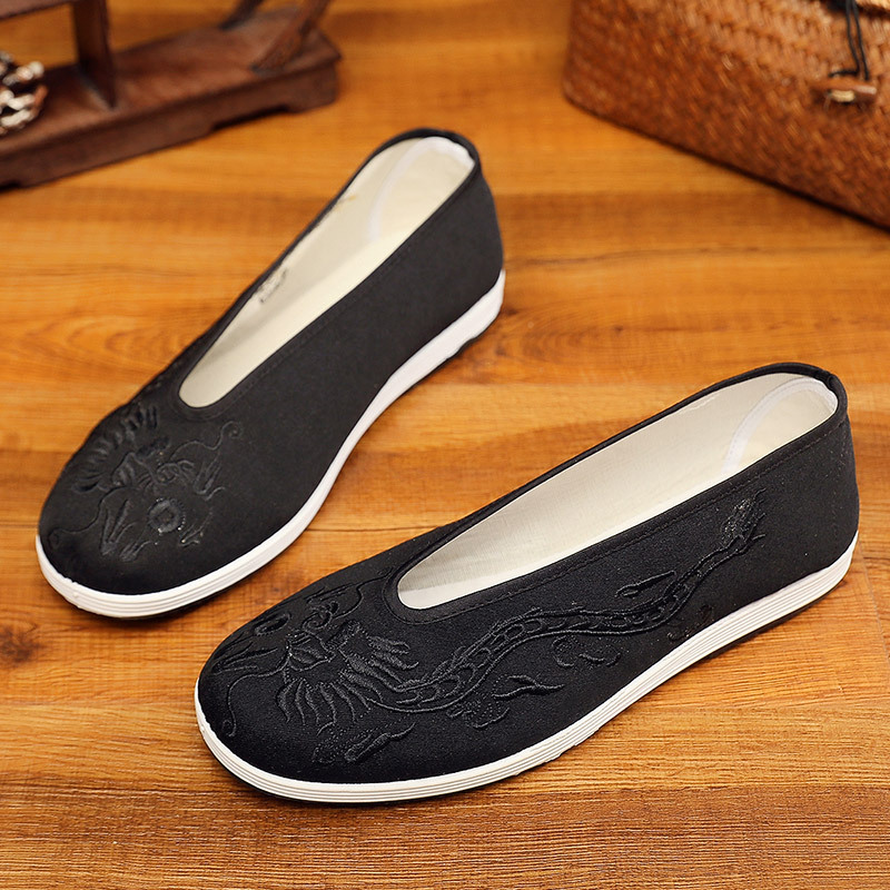 Vintage Chinese Kung Fu Shoes  – обзор и цена Embroidery Yellow