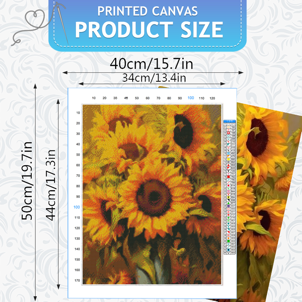 HUACAN Embroidery Packages Sun – обзор и цена Embroidery Guide Paper