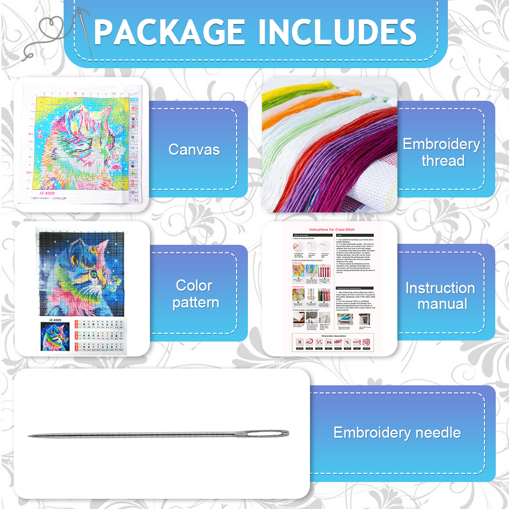 HUACAN Embroidery Packages Sun – обзор и цена Embroidery Guide Paper