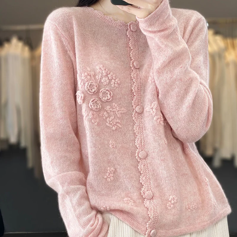 Women's 100% Pure Cashmere Car – обзор и цена Embroidery Thread Yarn
