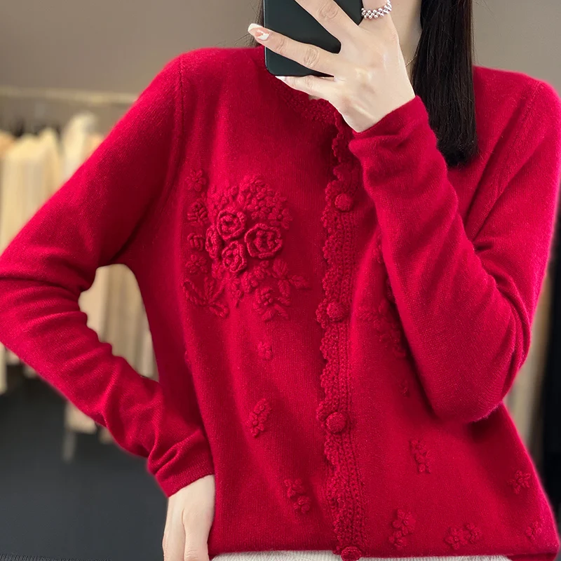 Women's 100% Pure Cashmere Car – обзор и цена Embroidery Thread Yarn