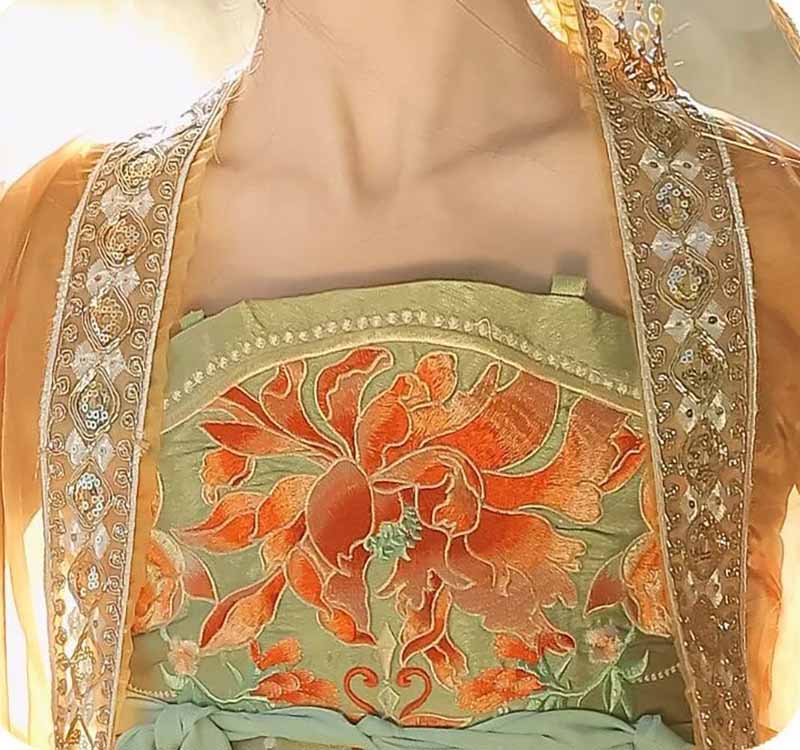 Women's Traditional Chinese Ha – обзор и цена Embroidery Yellow