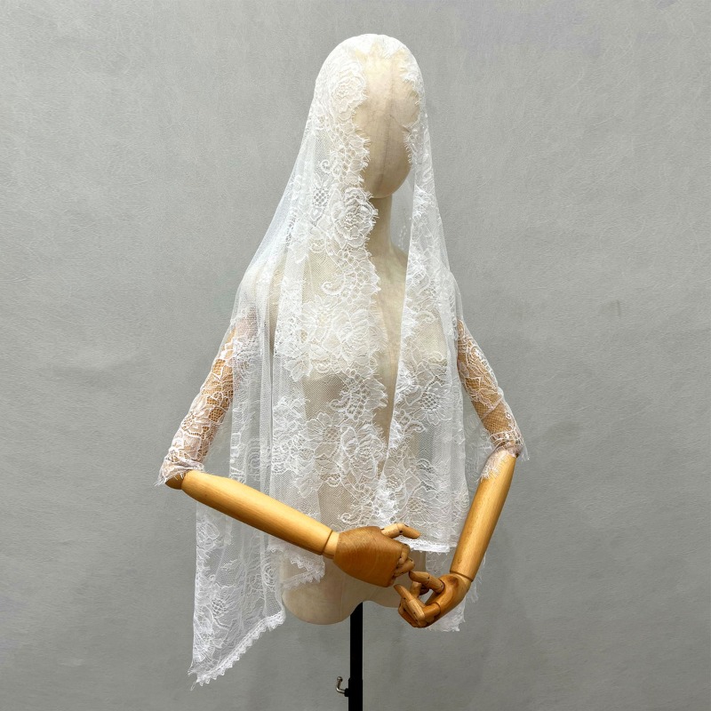 New Elegant Lace Scarf Hollow  – обзор и цена Embroidery Veil