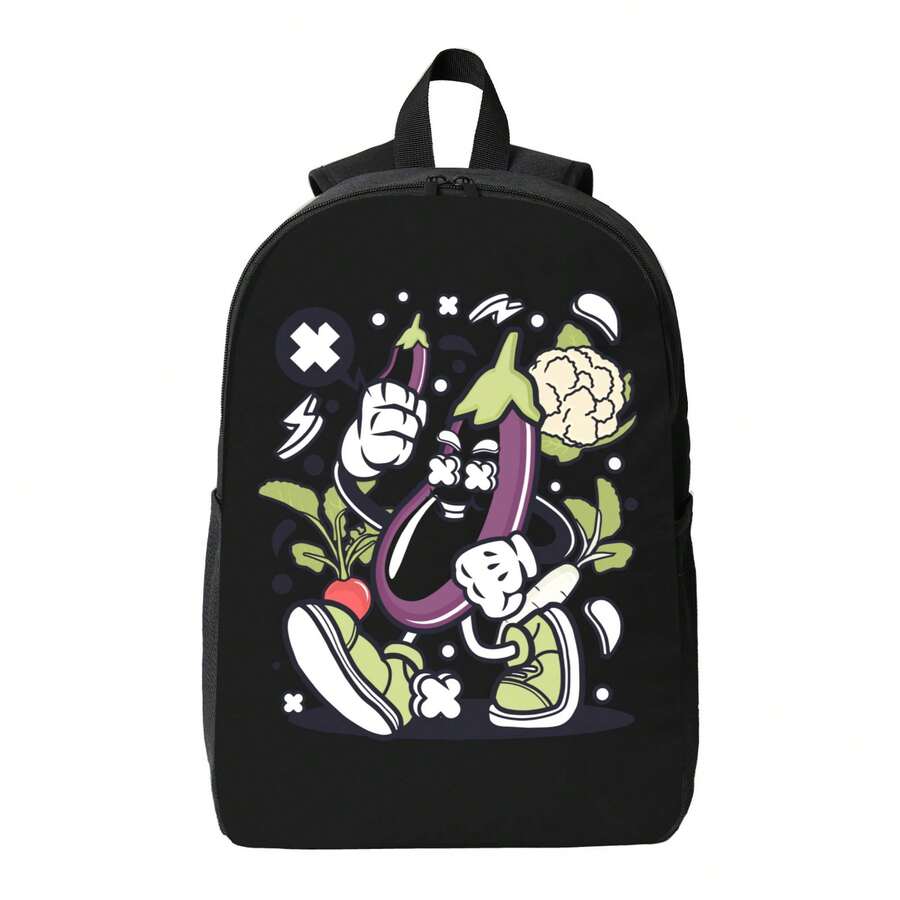 Funny Cartoon Vegetable Print  – обзор и цена Embroidery Bag