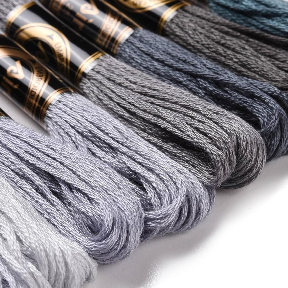 8 Skeins 70 Yards Grey Friends – обзор и цена Embroidery Thread Yarn