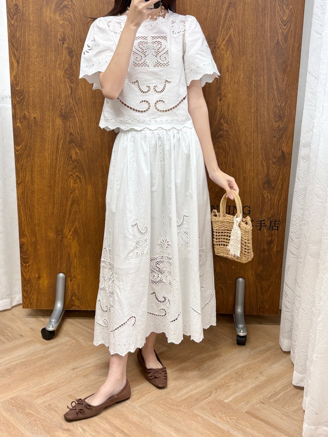 2026 New Hollow Embroidery Sho – обзор и цена Embroidery Cotton Shirt