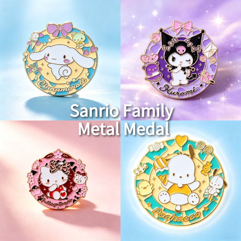 Sanrio Enamel Brooch Hello Kit – обзор и цена Embroidery Tulle