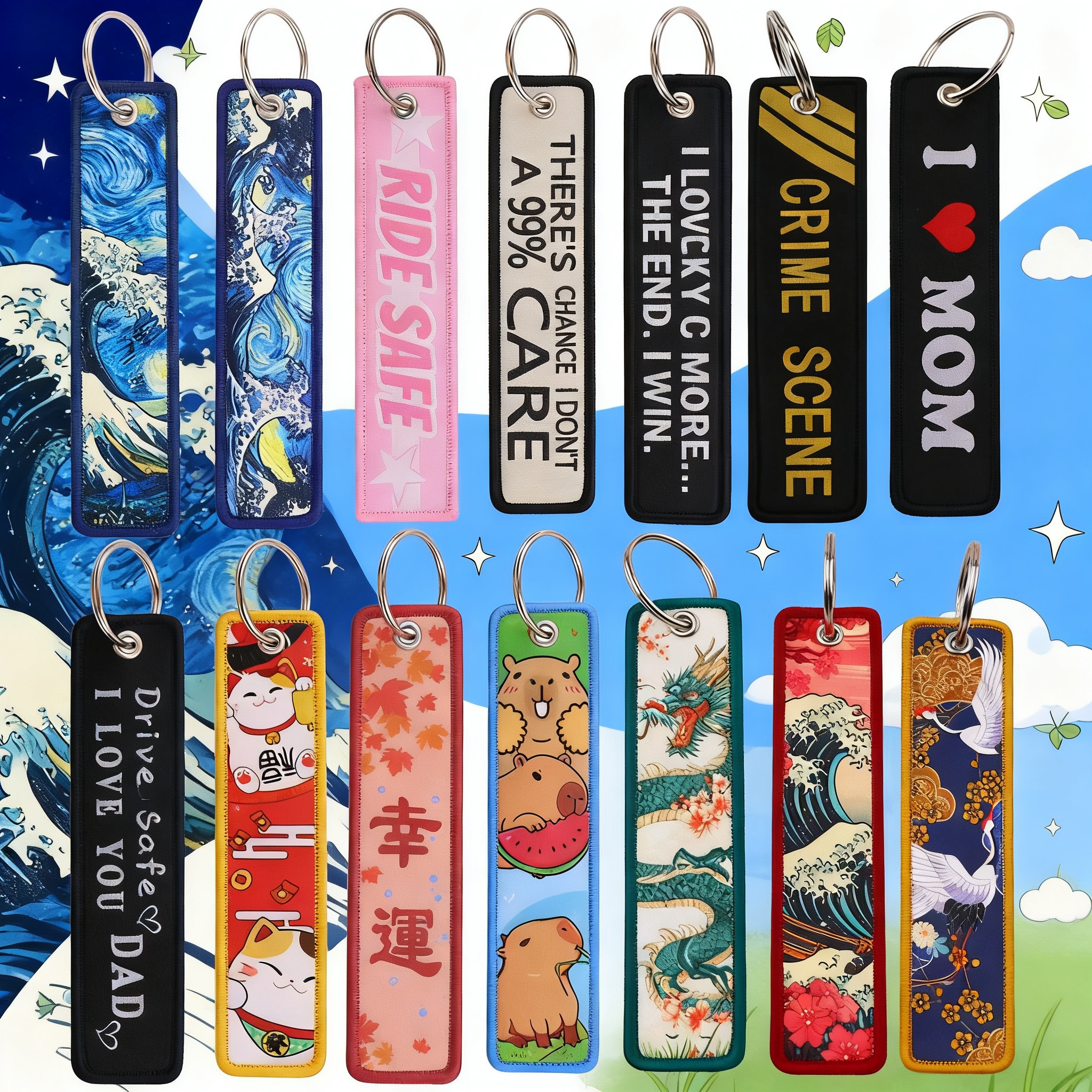 Van Gogh Embroidery Key Fobs K – обзор и цена Embroidery Gift Ideas
