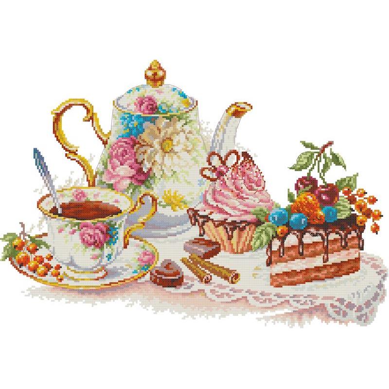 Afternoon Tea Dessert Pattern  – обзор и цена Embroidery Meaning