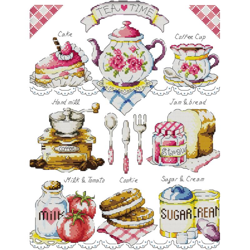 Afternoon Tea Dessert Pattern  – обзор и цена Embroidery Meaning