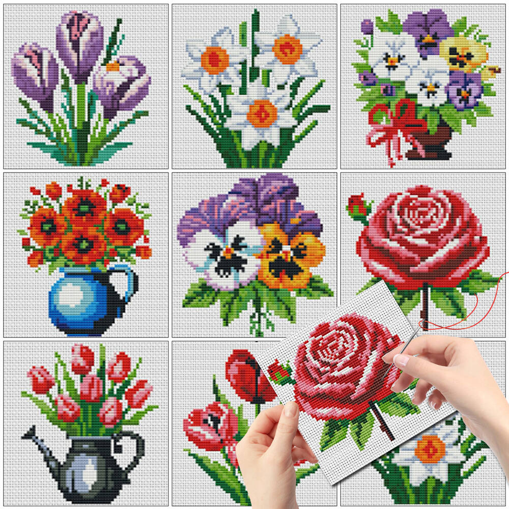 Evershine 8pcs Mini Flower Cro – обзор и цена Embroidery Meaning